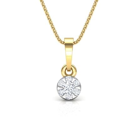 Round Diamond Cluster Pendant