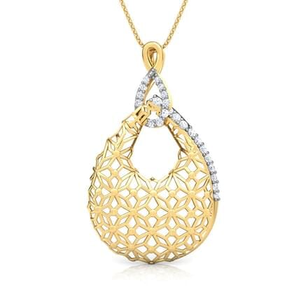 Round Diamond Fancy Pendant