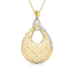 Round Diamond Fancy Pendant