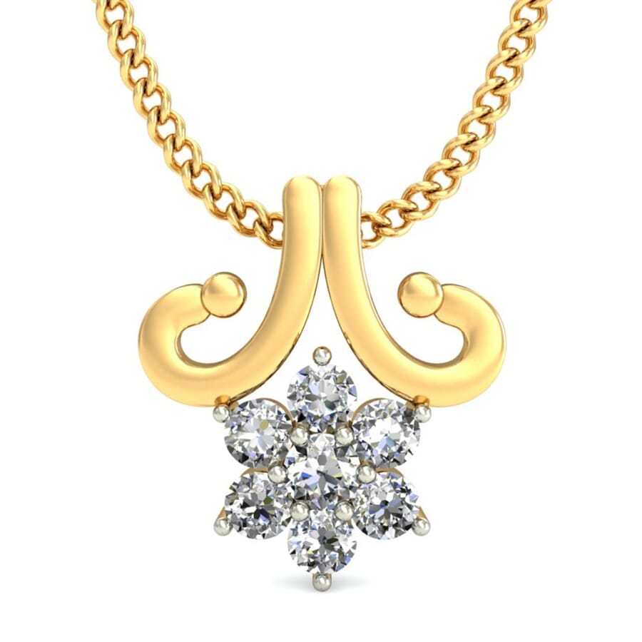 Round Diamond Fancy Pendant