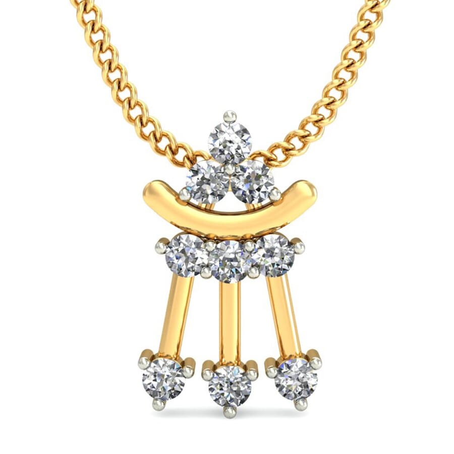 Round Diamond Fancy Pendant