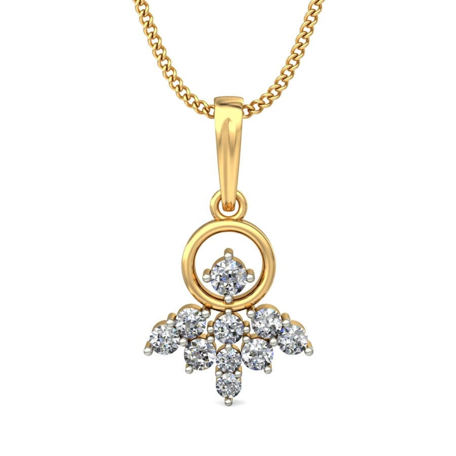 Round Diamond Fancy Pendant
