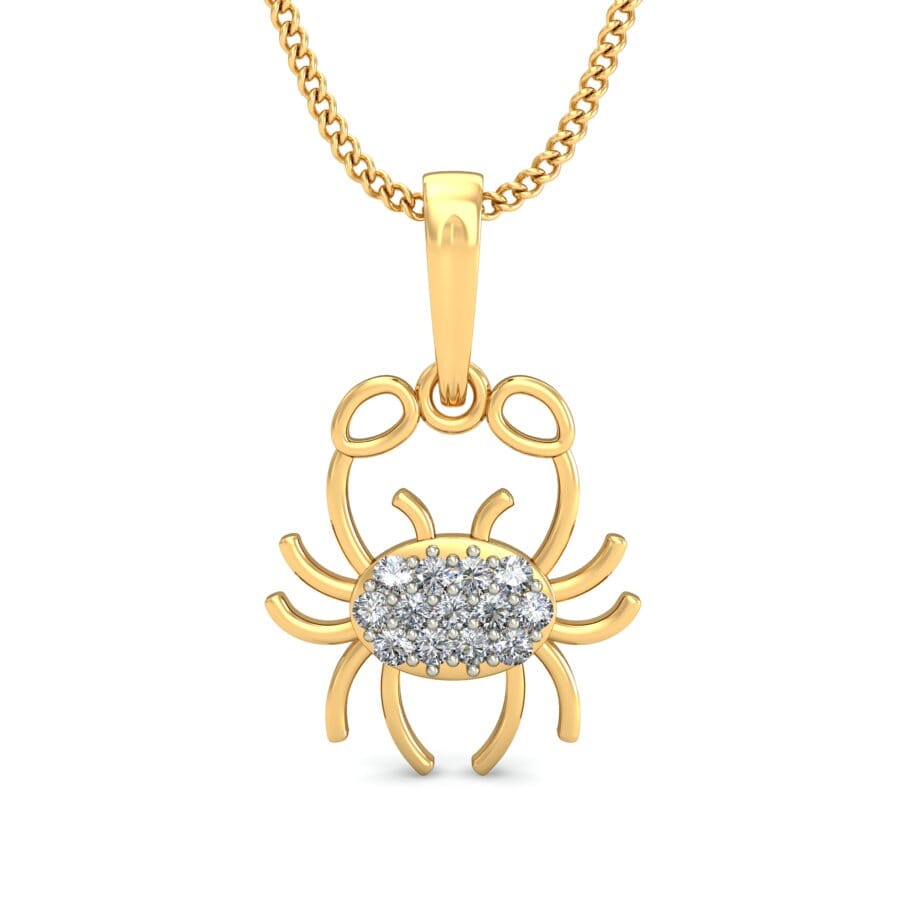 Round Diamond Fancy Pendant