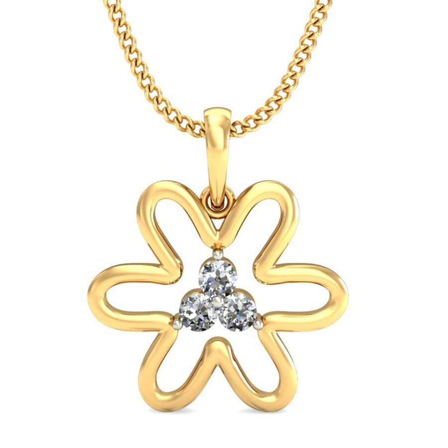 Round Diamond Fancy Pendant