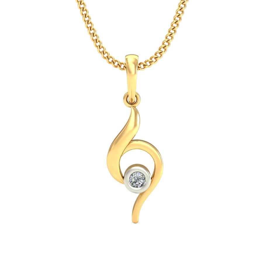 Round Diamond Fancy Pendant