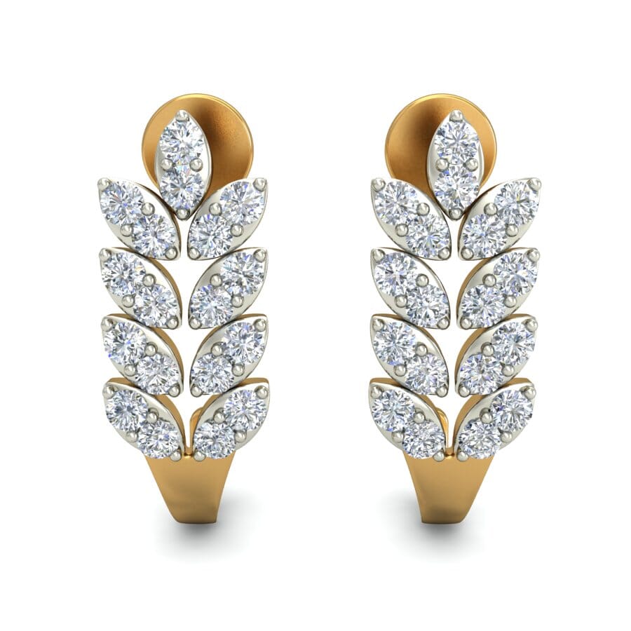 18KT Gold and 0.54 Carat Diamond Earrings