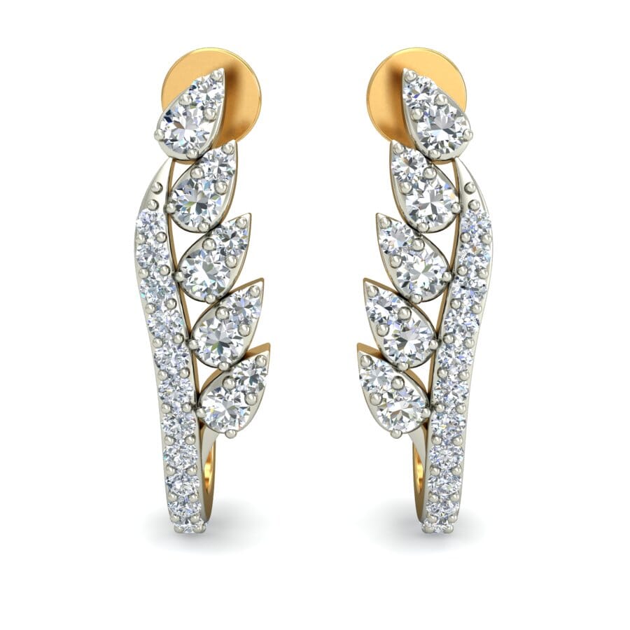 18KT Gold and 0.62 Carat Diamond Earrings