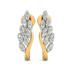 18KT Gold and 0.48 Carat Diamond Earrings