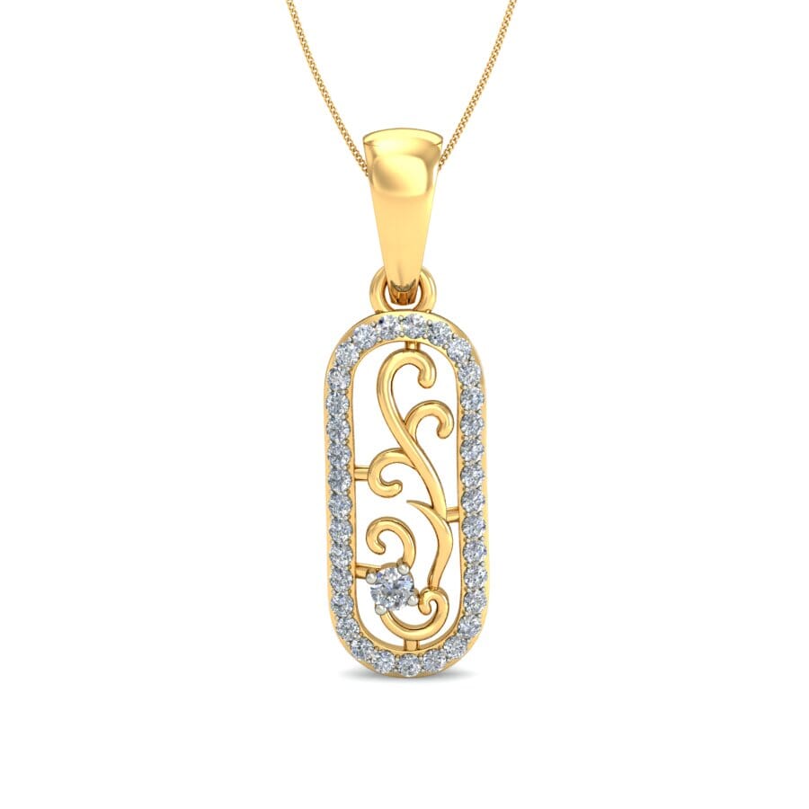 Round Diamond Fancy Pendant