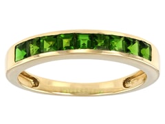10K Yellow Gold 0.69ctw Green Chrome Diopside Ring