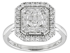 18KT Gold and 0.50 Ctw F/VS1 Lab Grown Diamond Ring