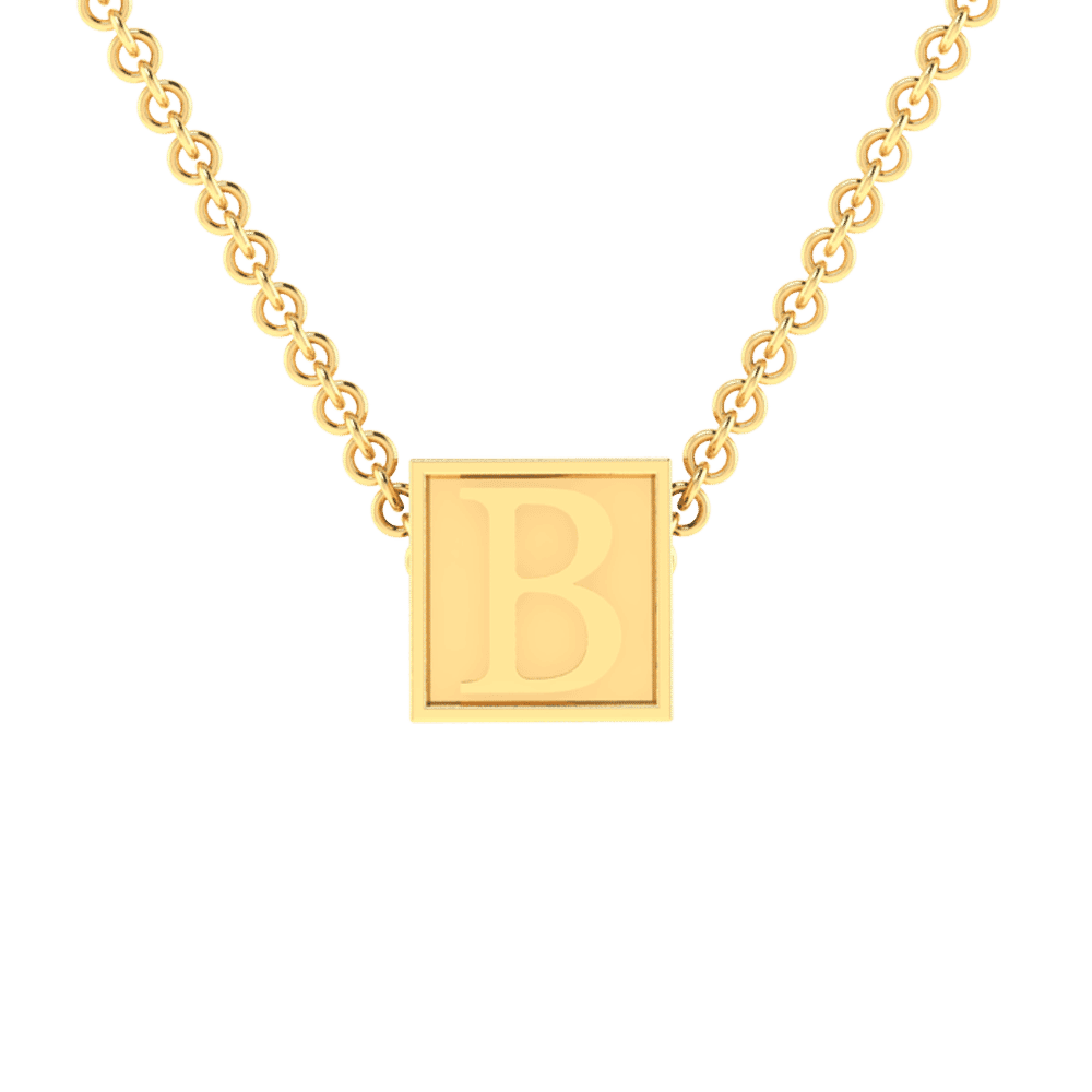 B Initial “Be Inspired” Pendant