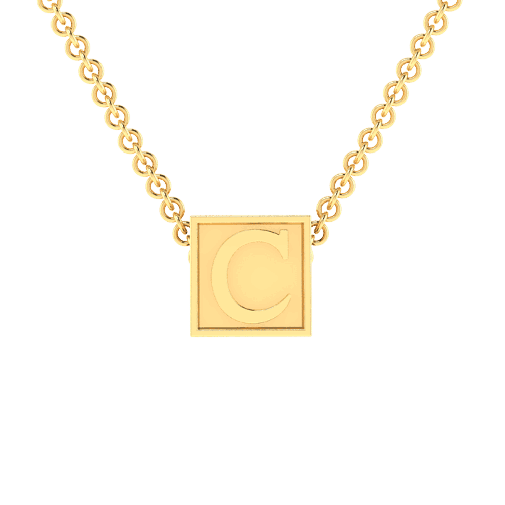 C Initial “Be Inspired” Pendant