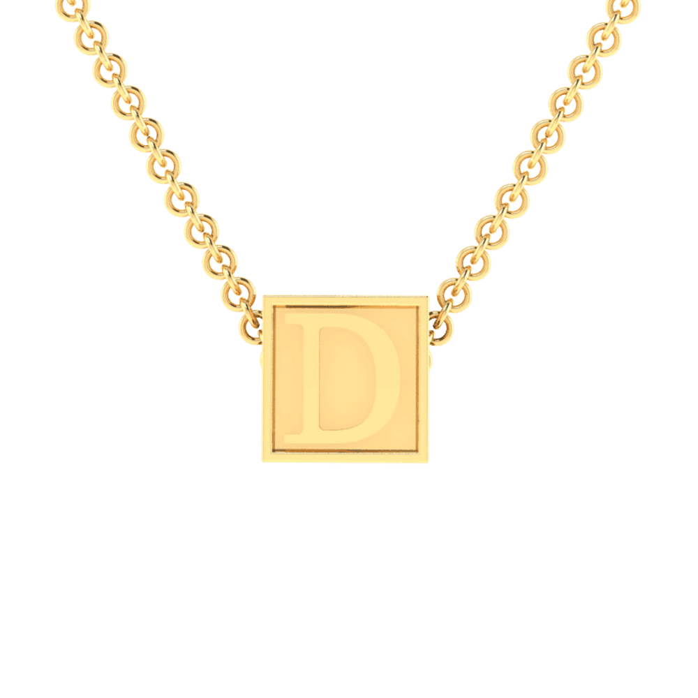 D Initial “Be Inspired” Pendant