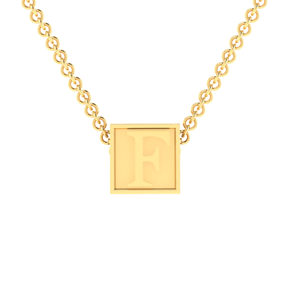 F Initial “Be Inspired” Pendant