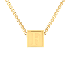 F Initial “Be Inspired” Pendant