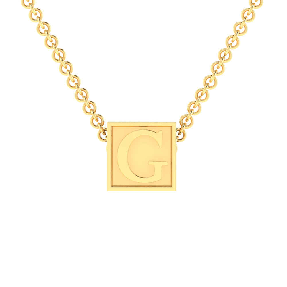 G Initial “Be Inspired” Pendant