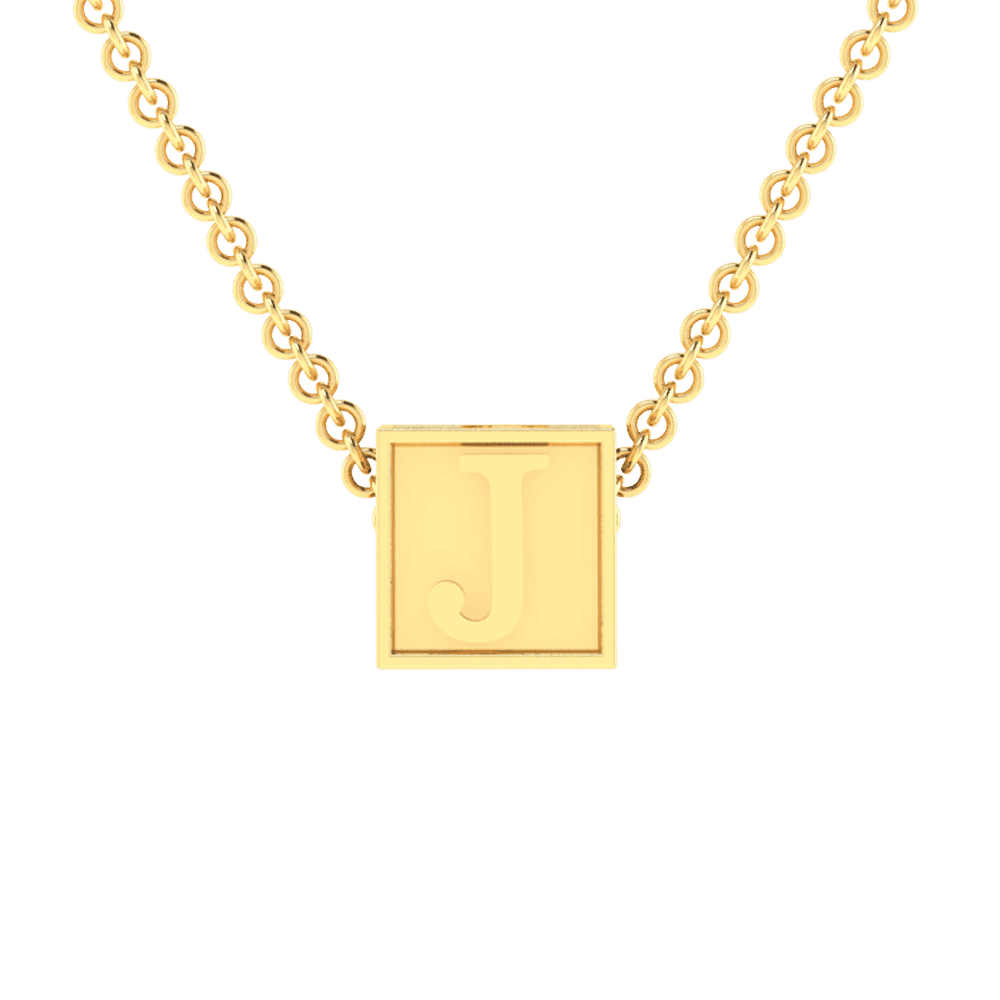 J Initial “Be Inspired” Pendant