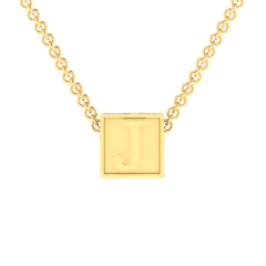 J Initial “Be Inspired” Pendant