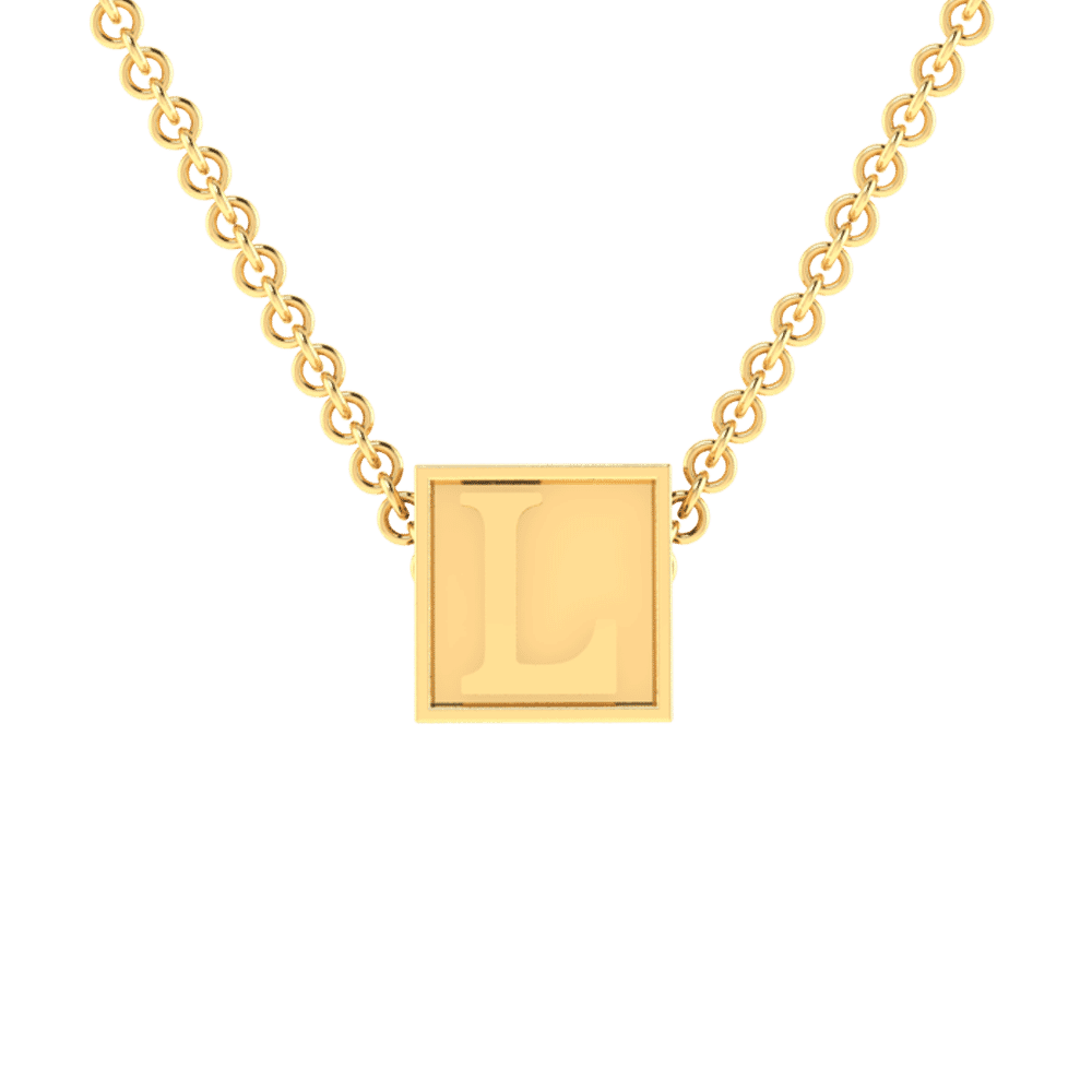 L Initial “Be Inspired” Pendant