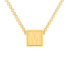 M Initial “Be Inspired” Pendant