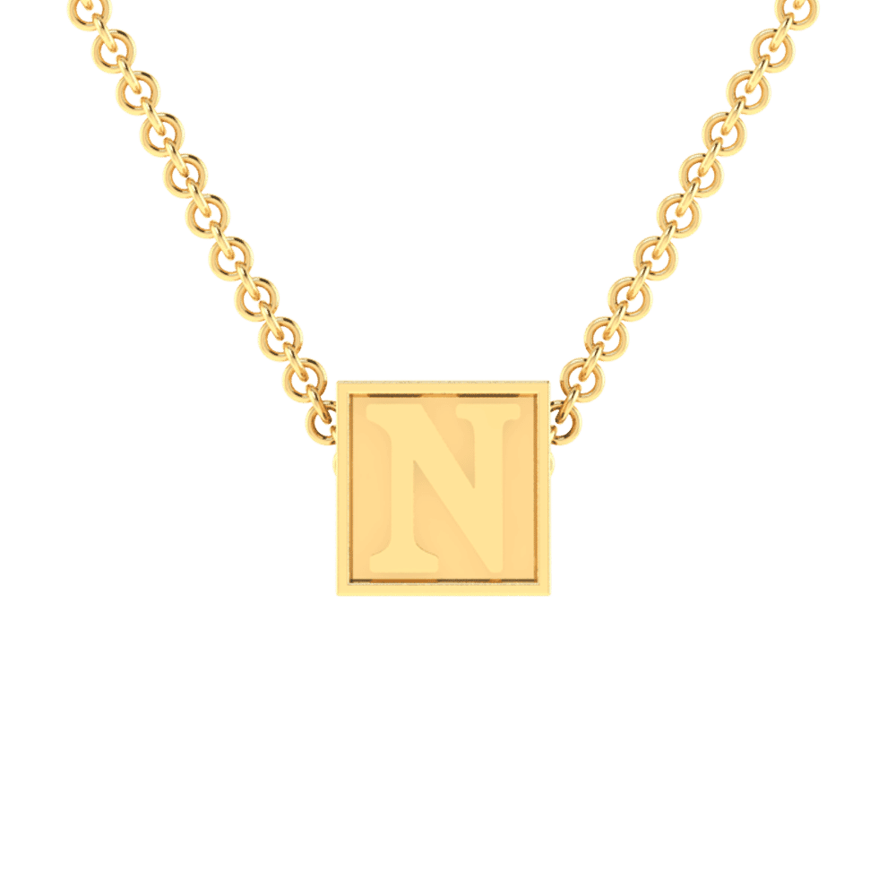 N Initial “Be Inspired” Pendant