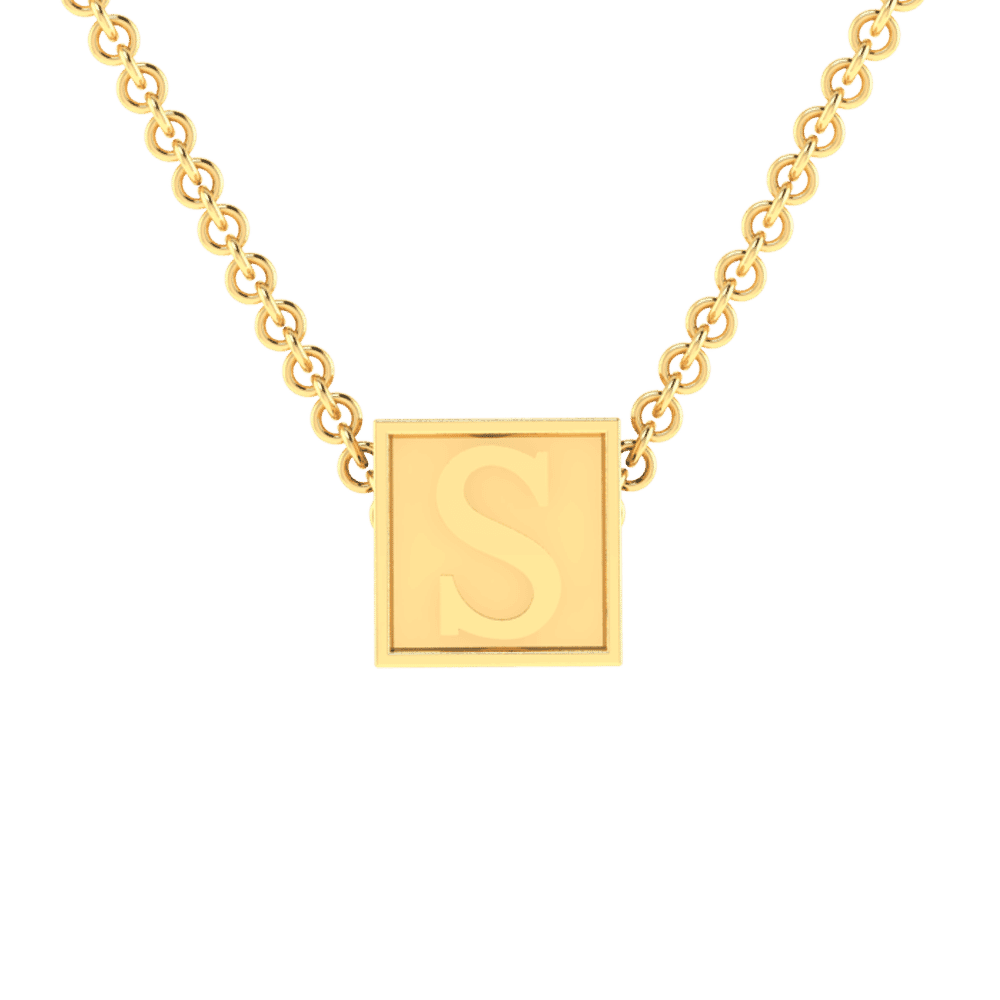 S Initial “Be Inspired” Pendant