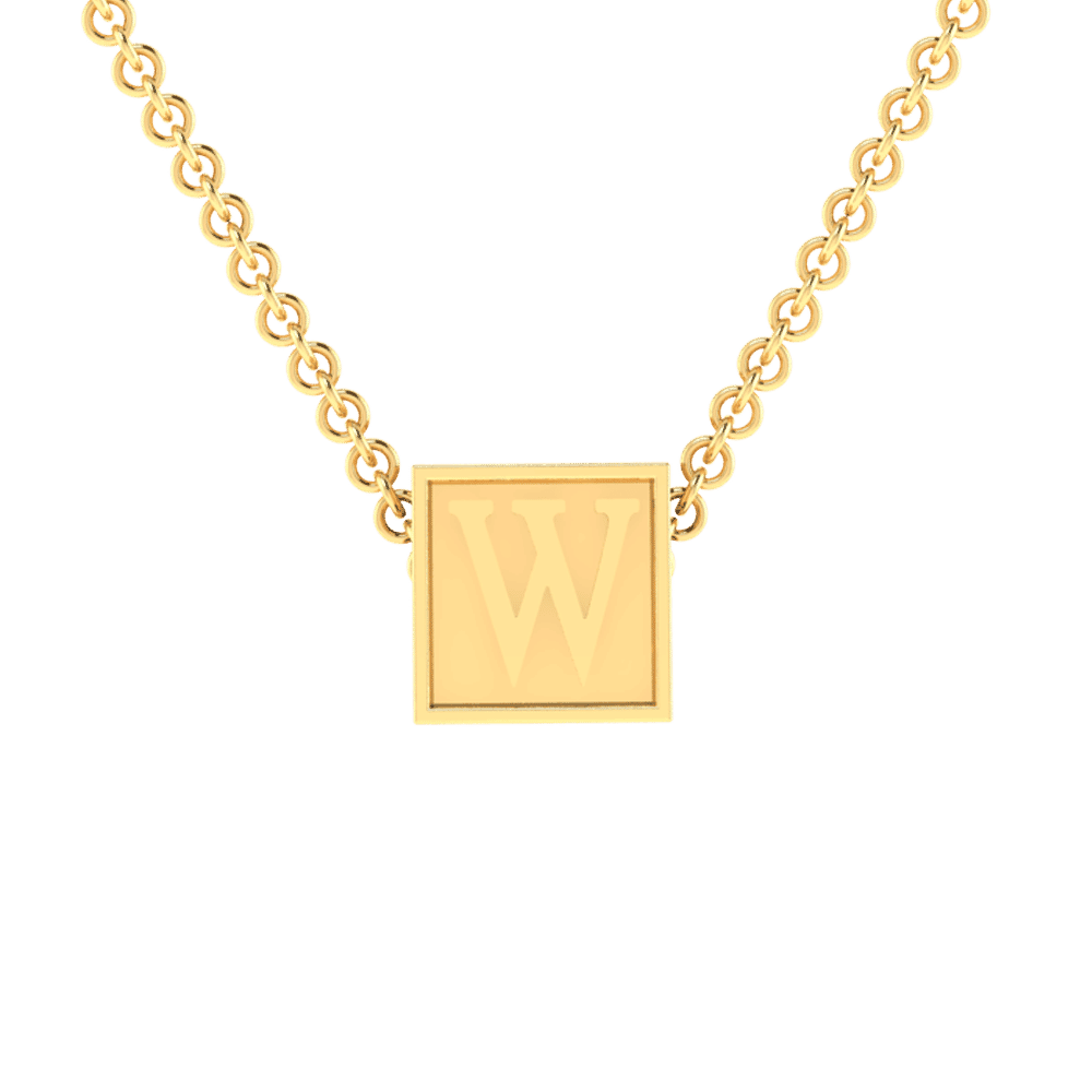 W Initial “Be Inspired” Pendant
