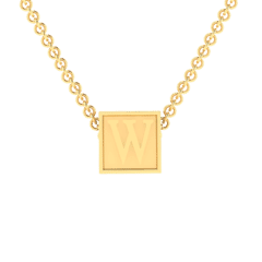 W Initial “Be Inspired” Pendant