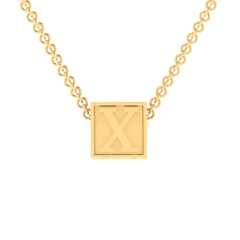 X Initial “Be Inspired” Pendant