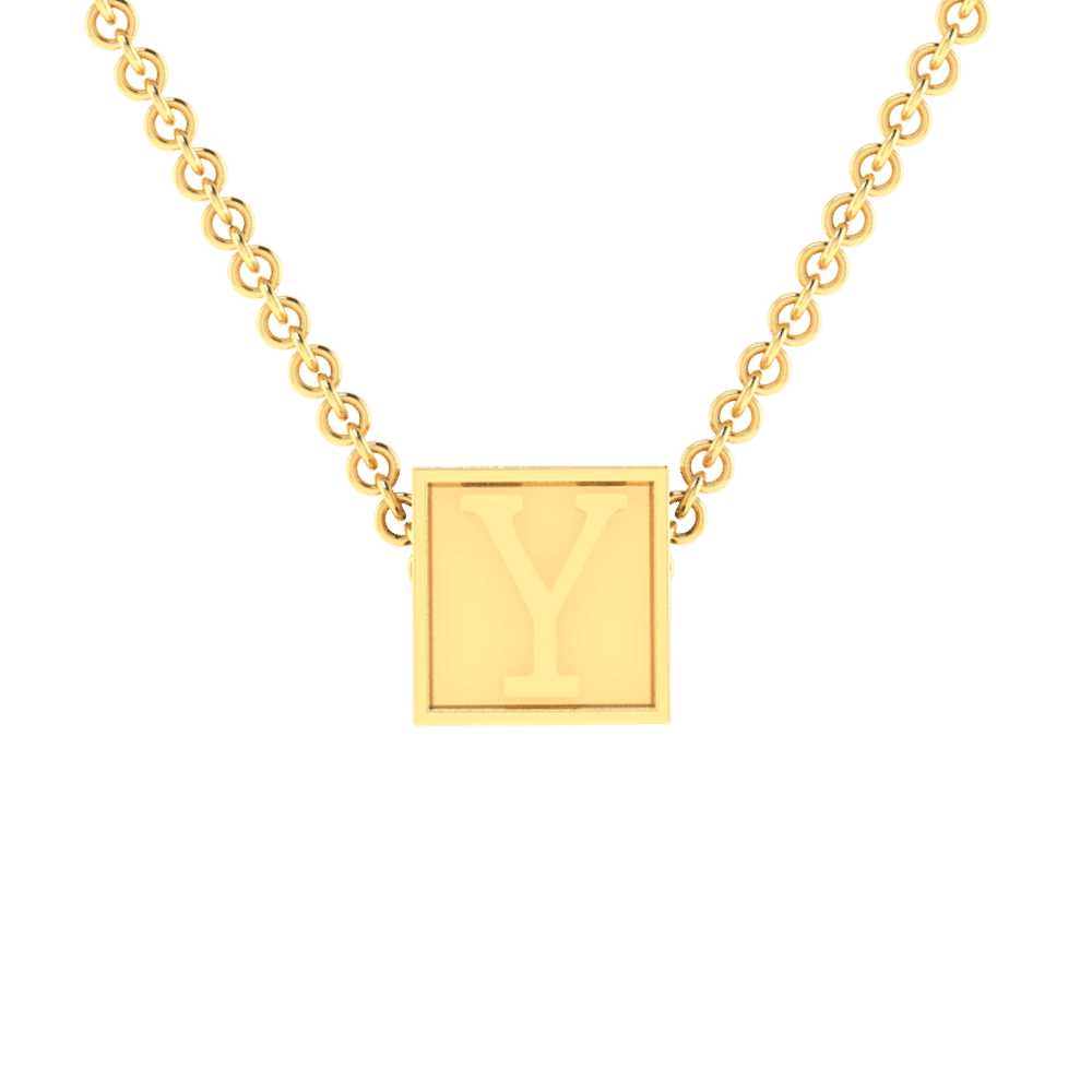 Y Initial “Be Inspired” Pendant