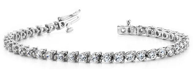 Classic 3 Prong Diamond Tennis Bracelet Ranging from 1.00 - 4.00 Carat
