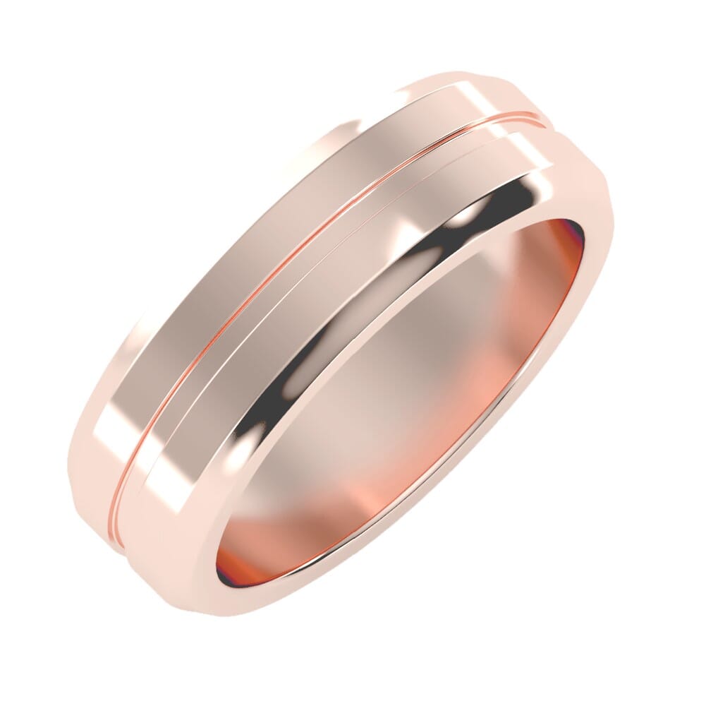 18KT Gold Heavy Weight Men's Wedding Band