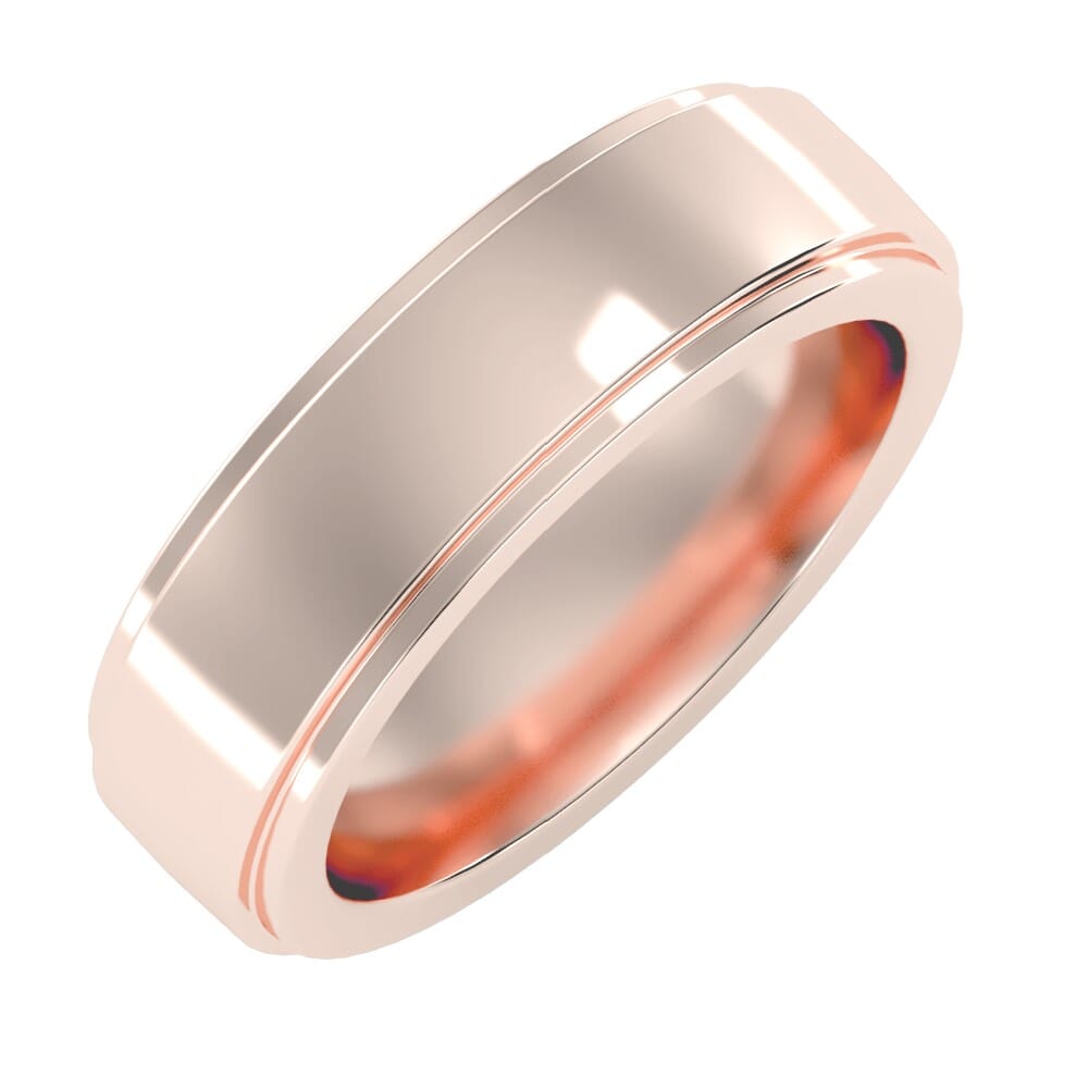 18KT Gold Heavy Weight Men's Wedding Band