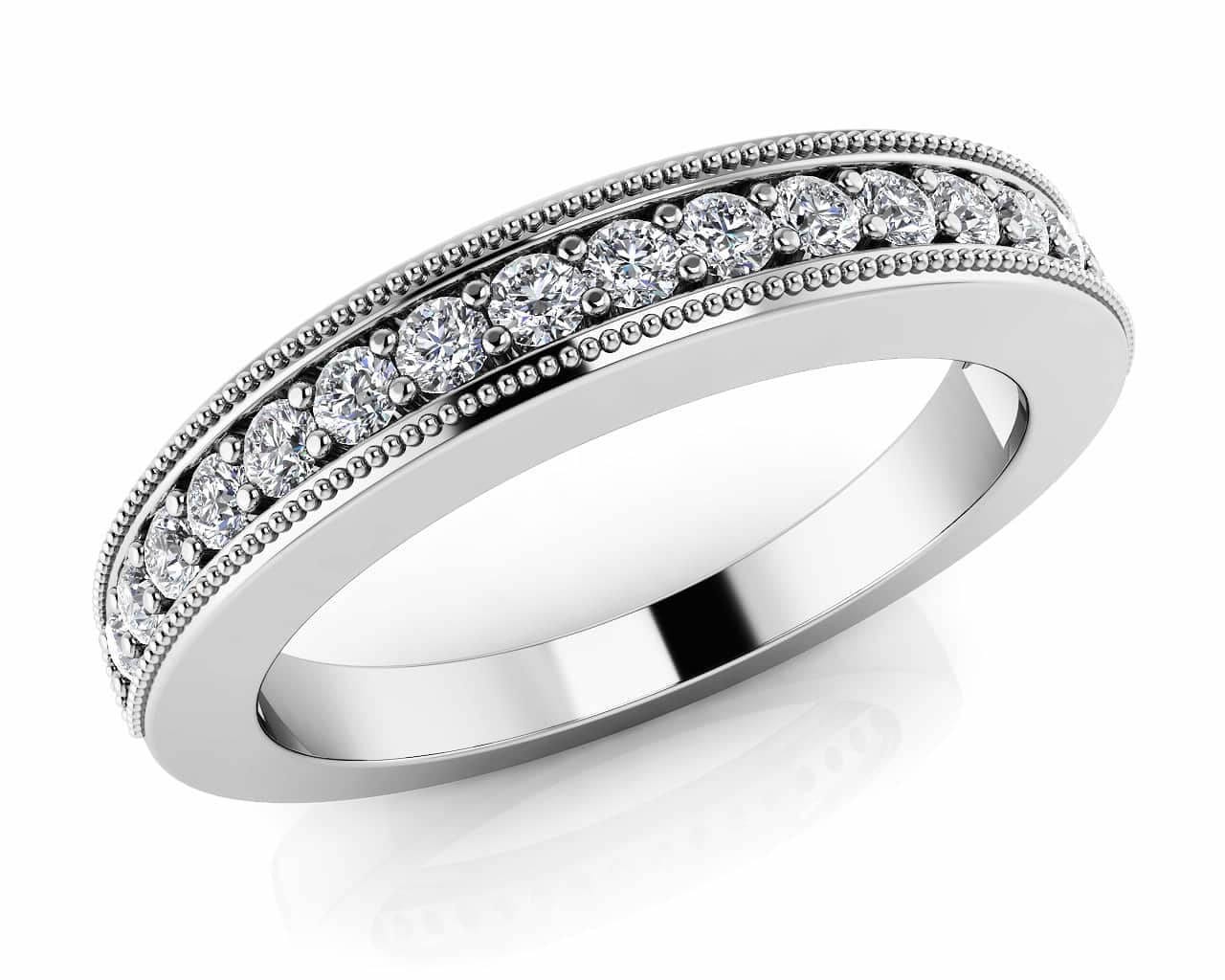 18KT Gold Twenty Four Stone Diamond Anniversary Ring