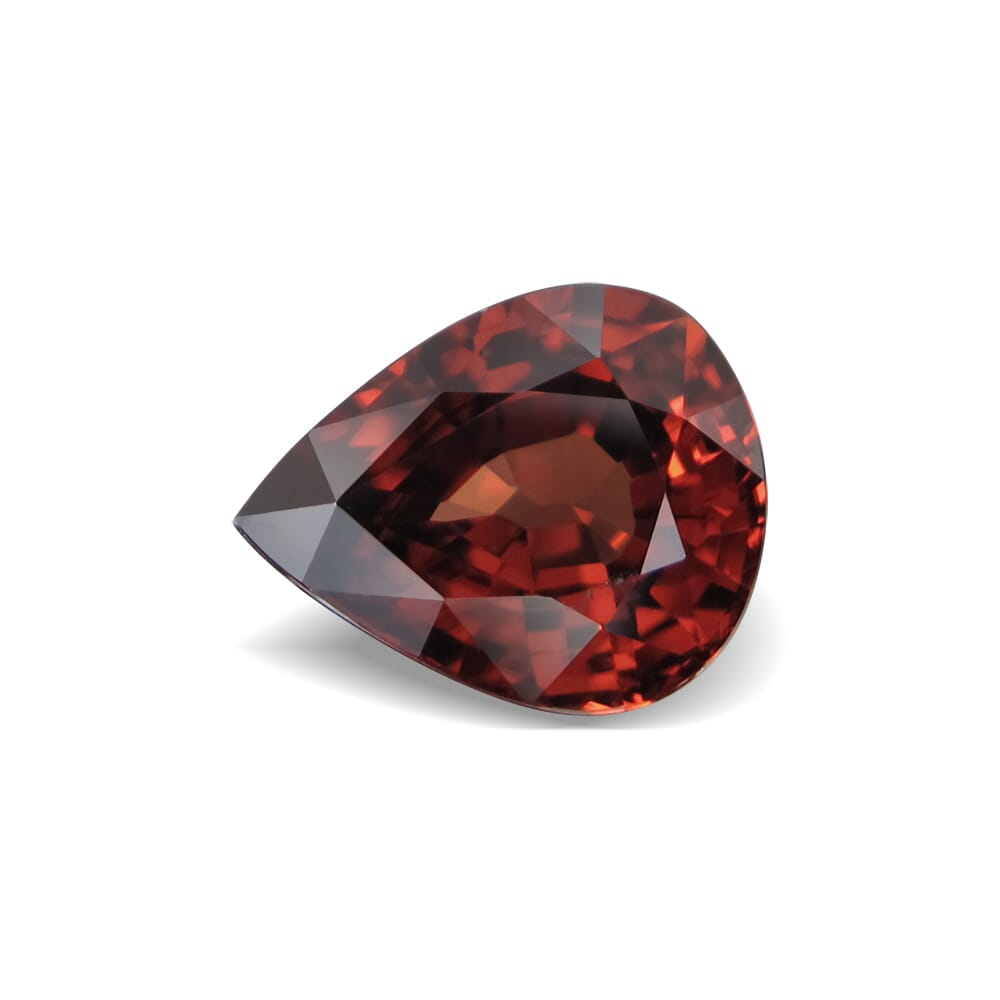 5.11-Carat VVS-Clarity Pinkish Brown Africa Zircon