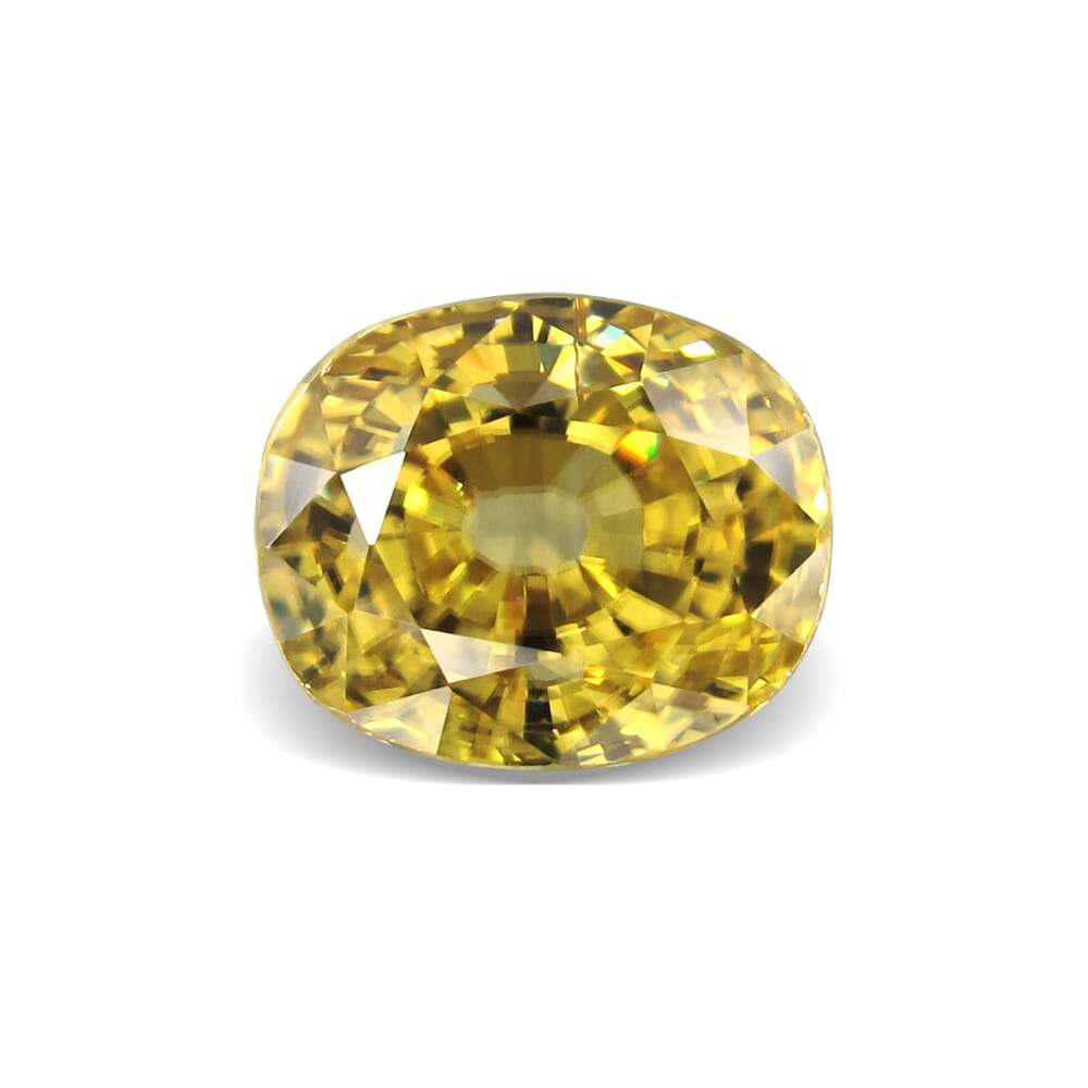 7.14-Carat VVS-Clarity Yellow Africa Zircon