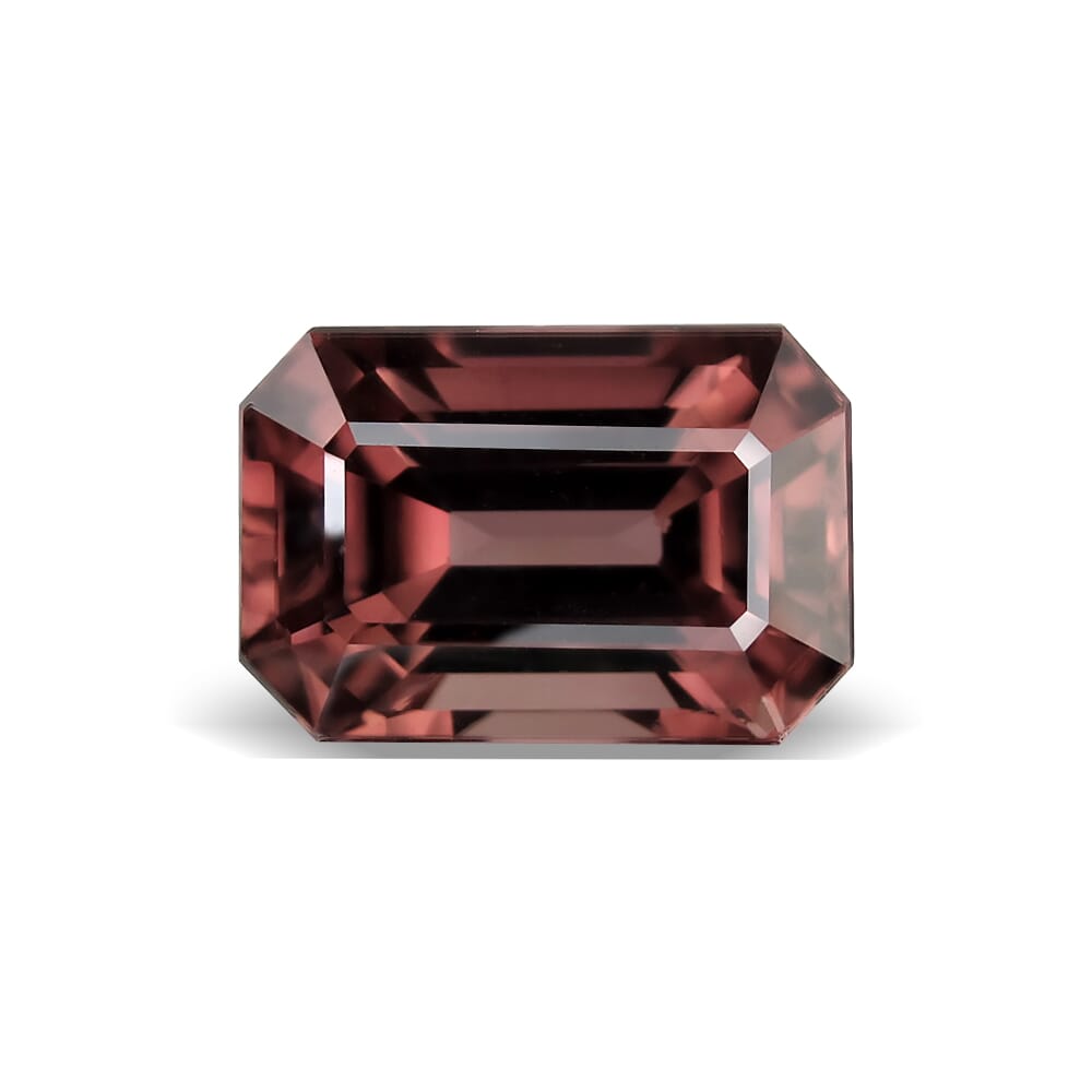 16.93-Carat VVS-Clarity Pinkish Brown Africa Zircon