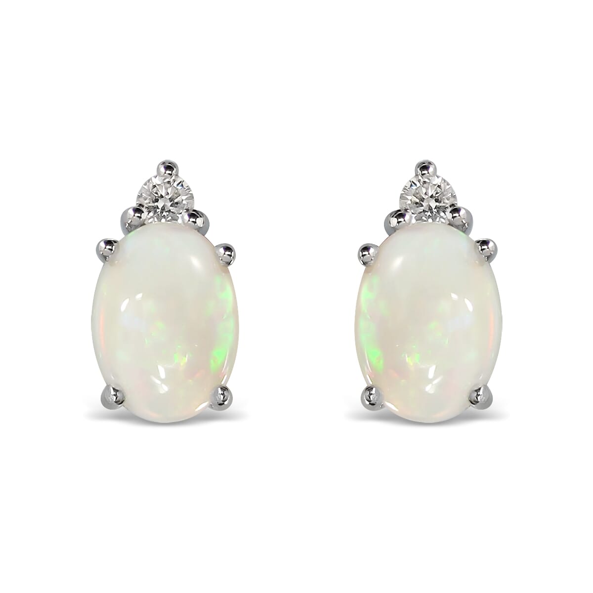14K Gold Opal Earrings