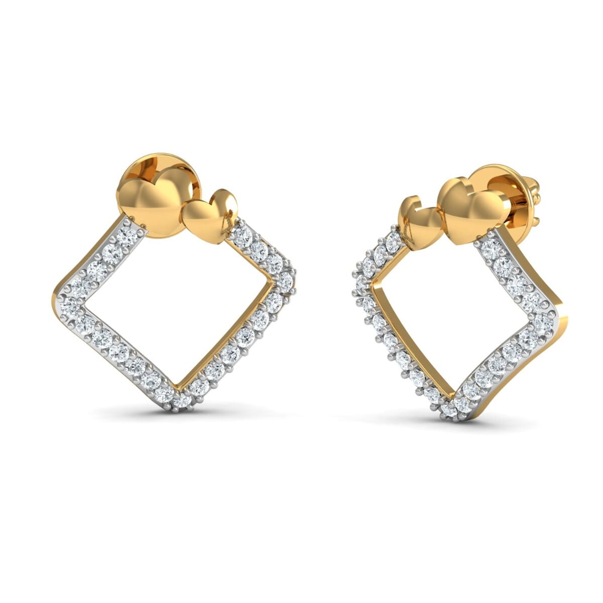 Round Diamond Fancy Earrings