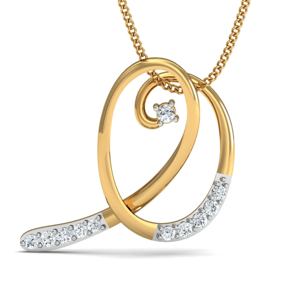 Round Diamond Fancy Pendant