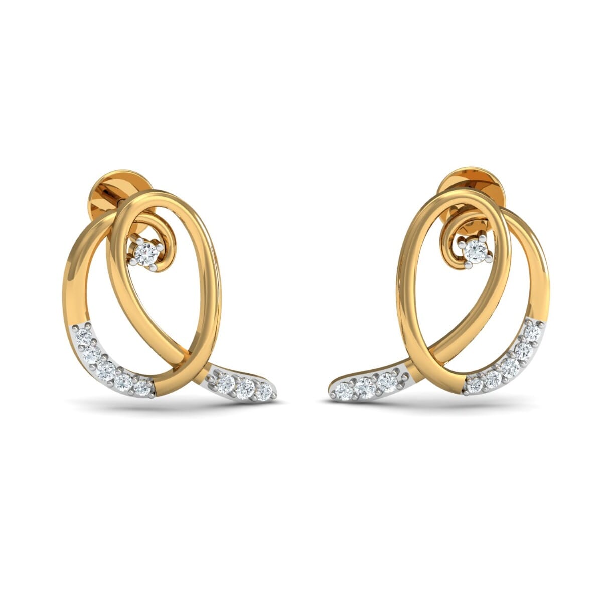 Round Diamond Fancy Earrings