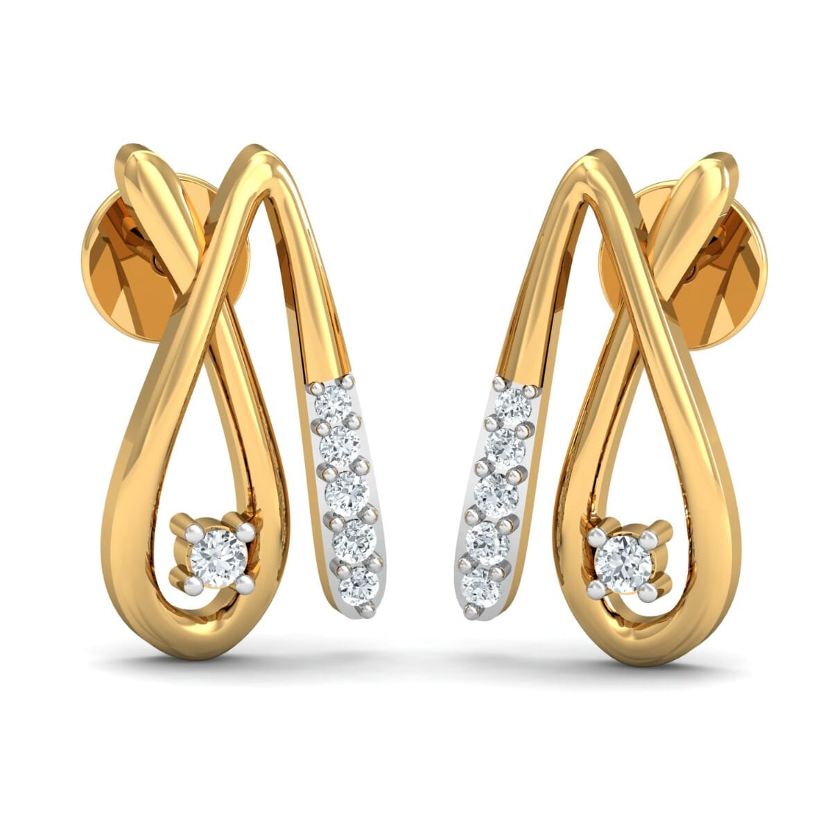 Round Diamond Fancy Earrings