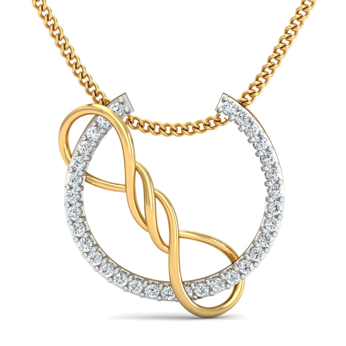 Round Diamond Fancy Pendant