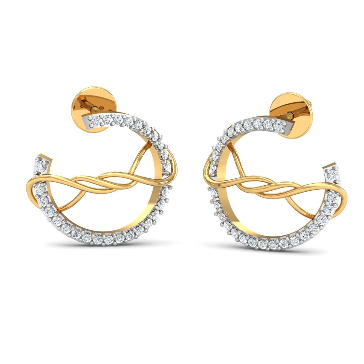 Round Diamond Fancy Earrings