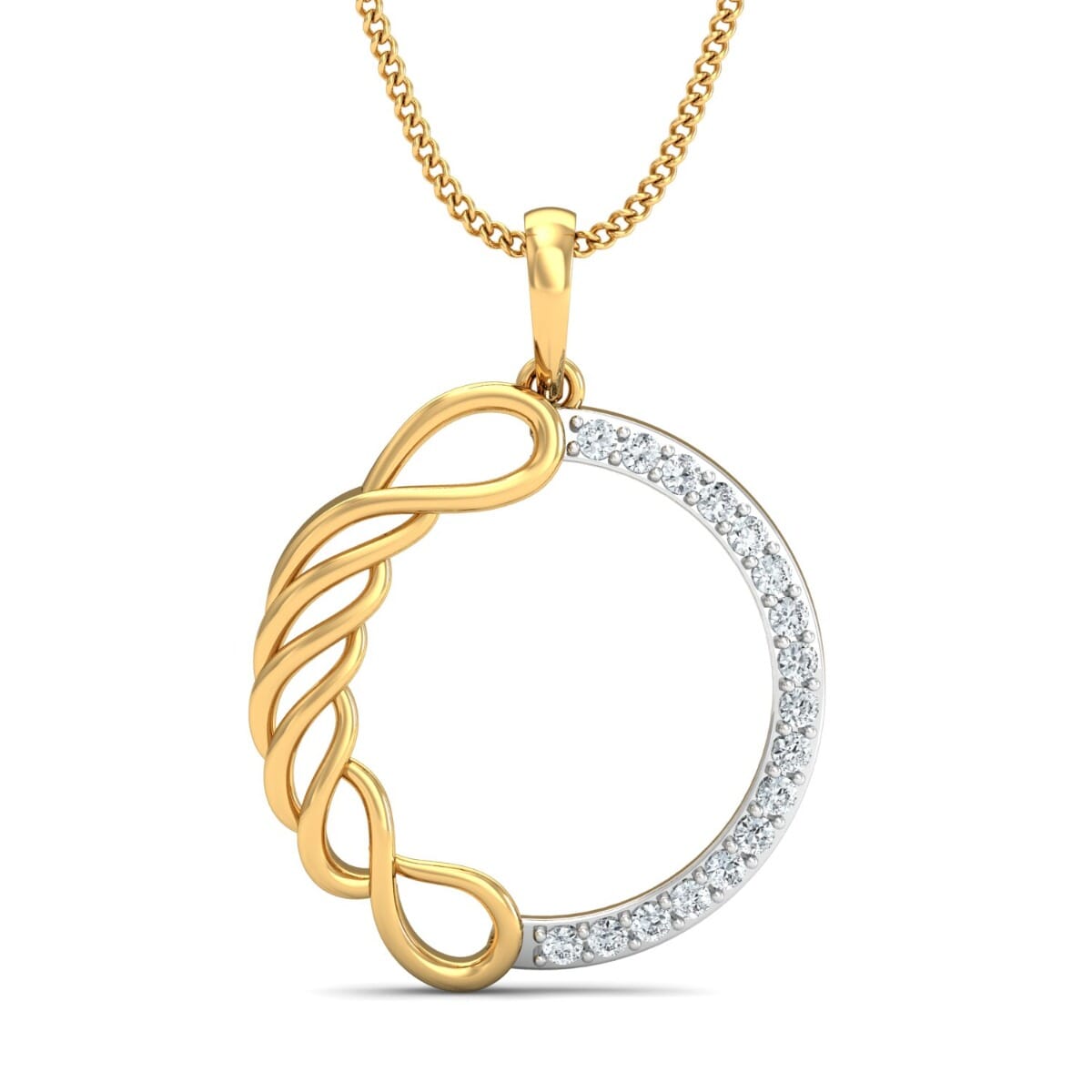 Round Diamond Fancy Pendant