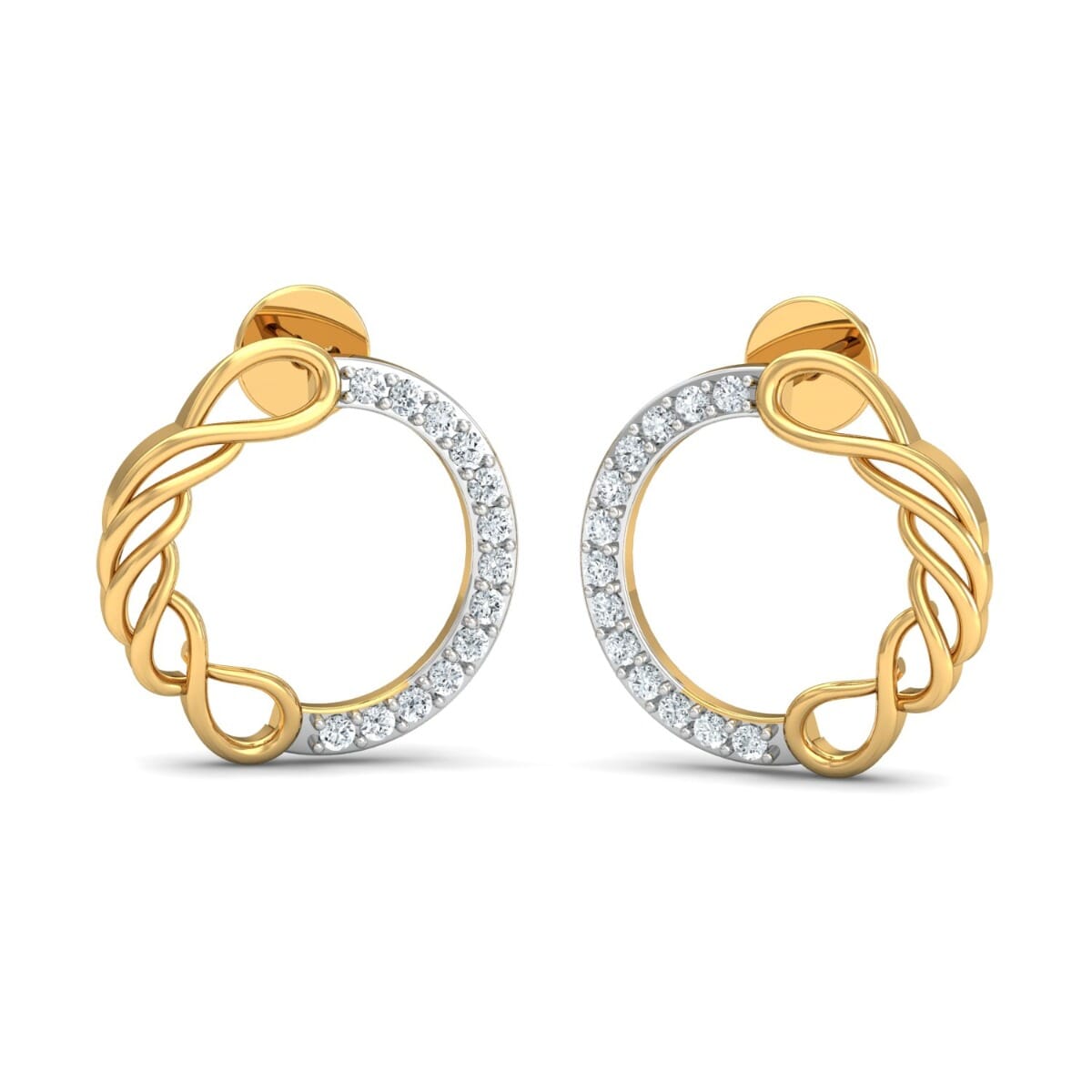 Round Diamond Fancy Earrings