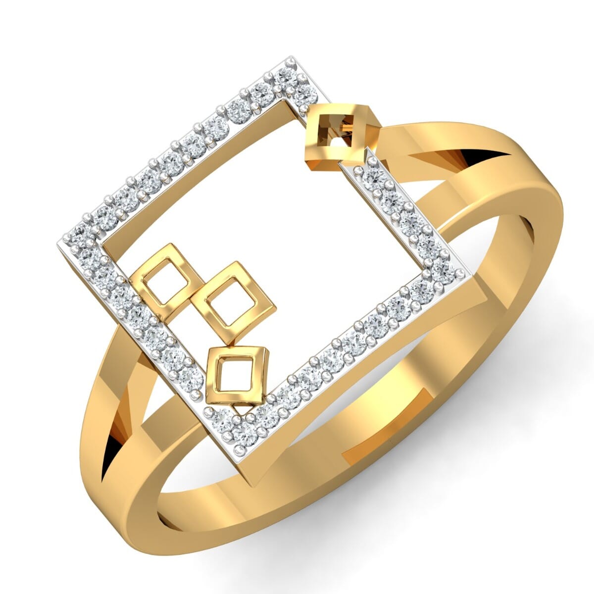 Round Diamond Fancy Ring