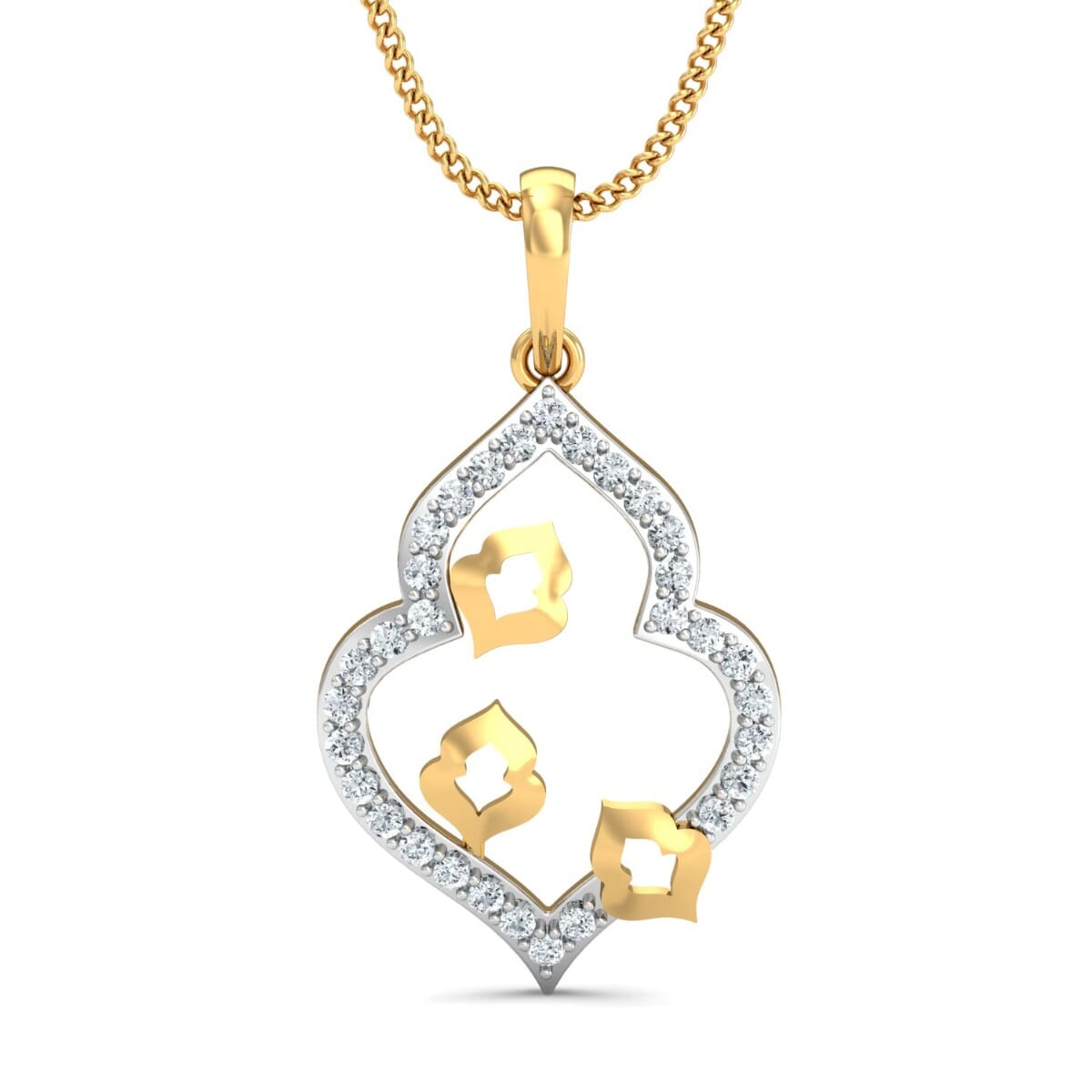 Round Diamond Fancy Pendant
