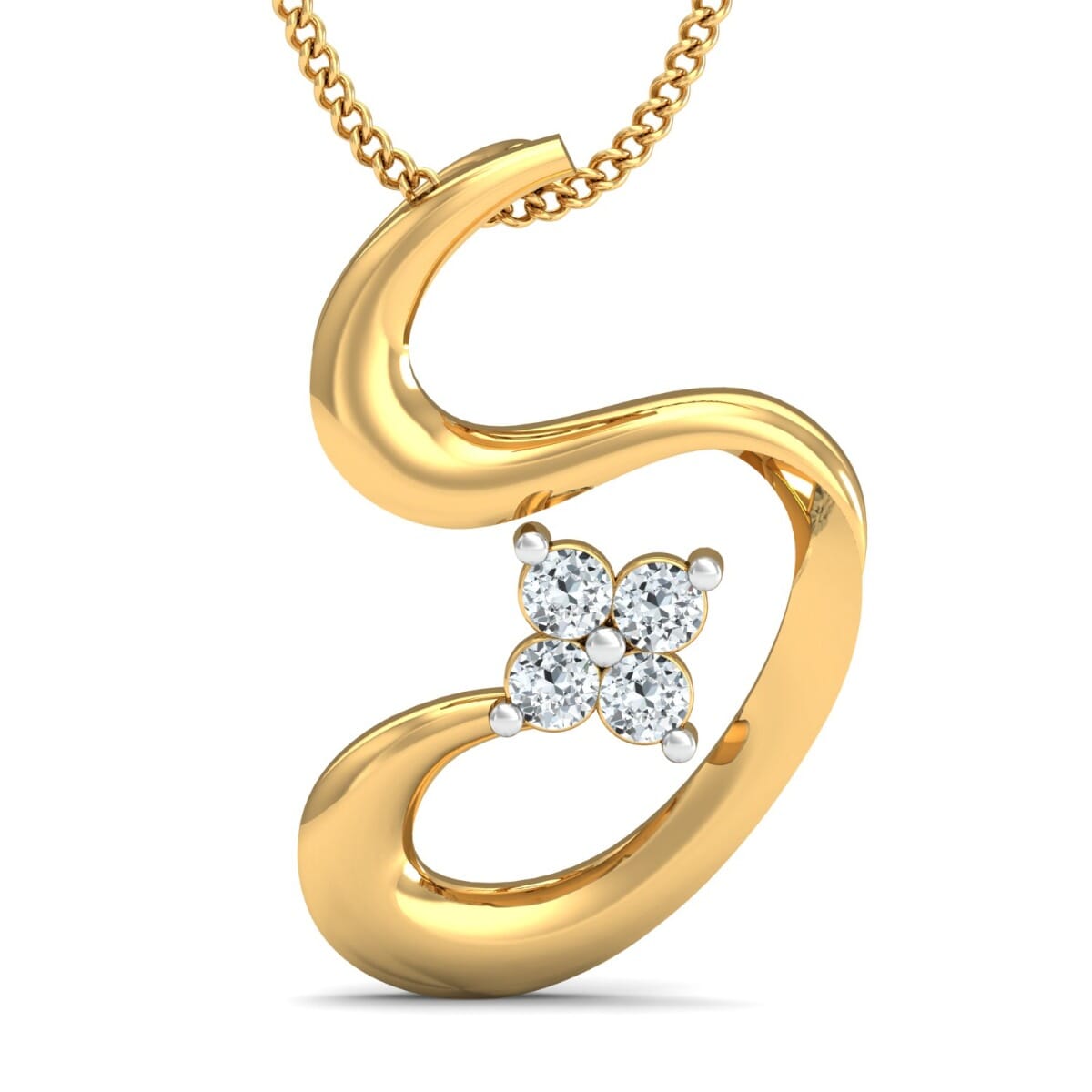 Round Diamond Fancy Pendant